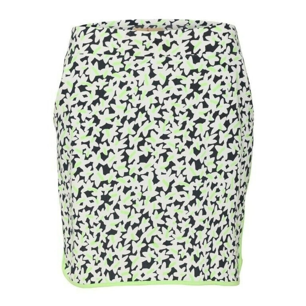 Sport Haley Montauk Golf Skirt Aster Print in Navy Blue, White, Lime Green - XS